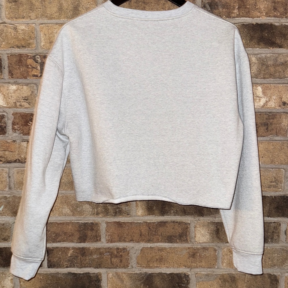 Gray WILO Cropped Sweatshirt - Picture 5 of 5